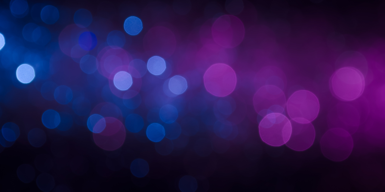Abstract image of blue and purple bubbles