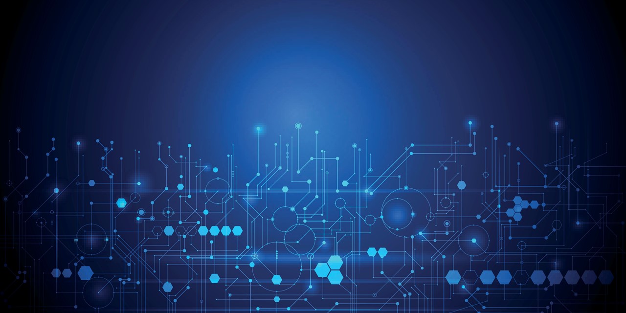 Abstract image of computer circuits